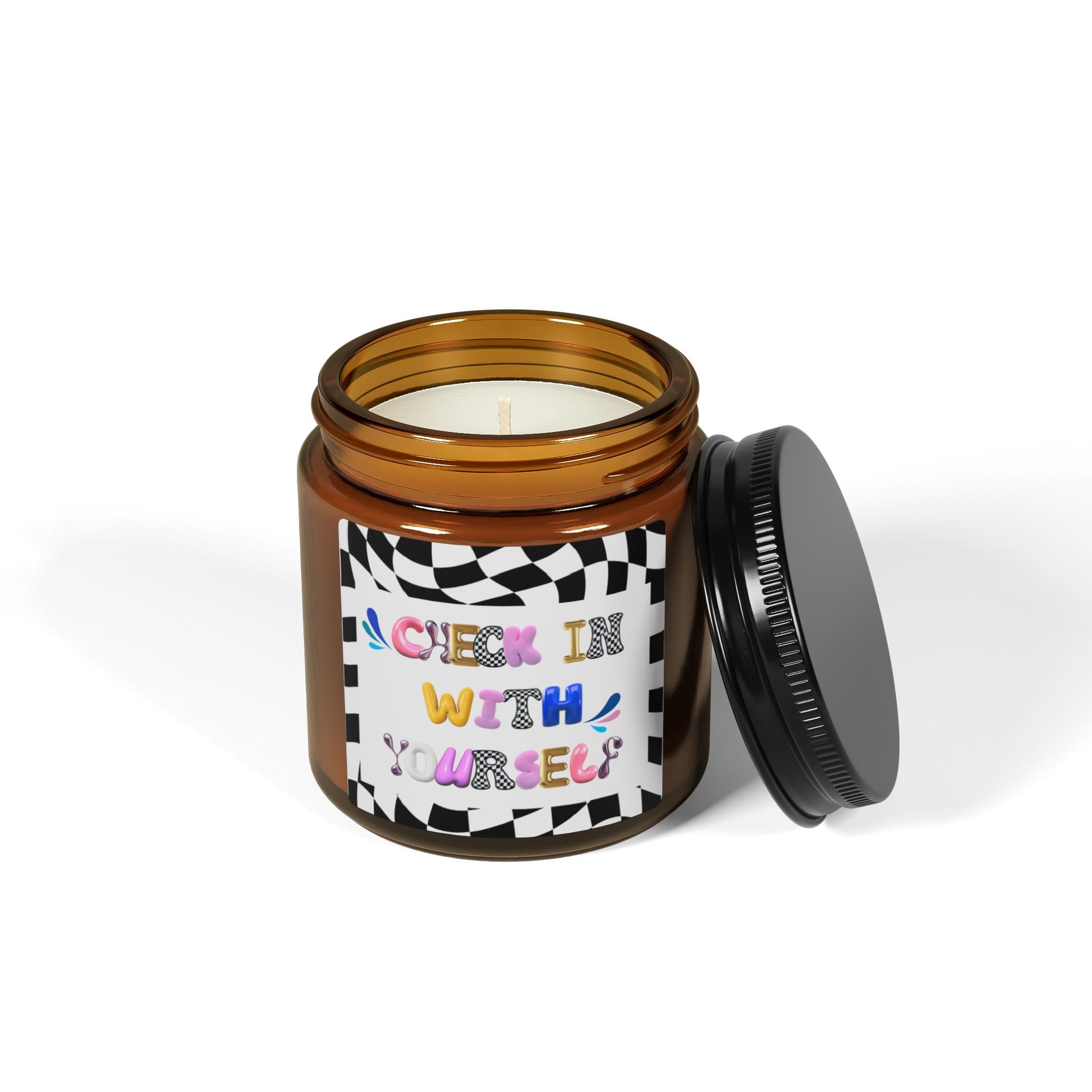 Check In With Yourself Candle | Scented Self-Care Candle Gift | Mental Health Support | Mindfulness Decor | Calming Aromatherapy