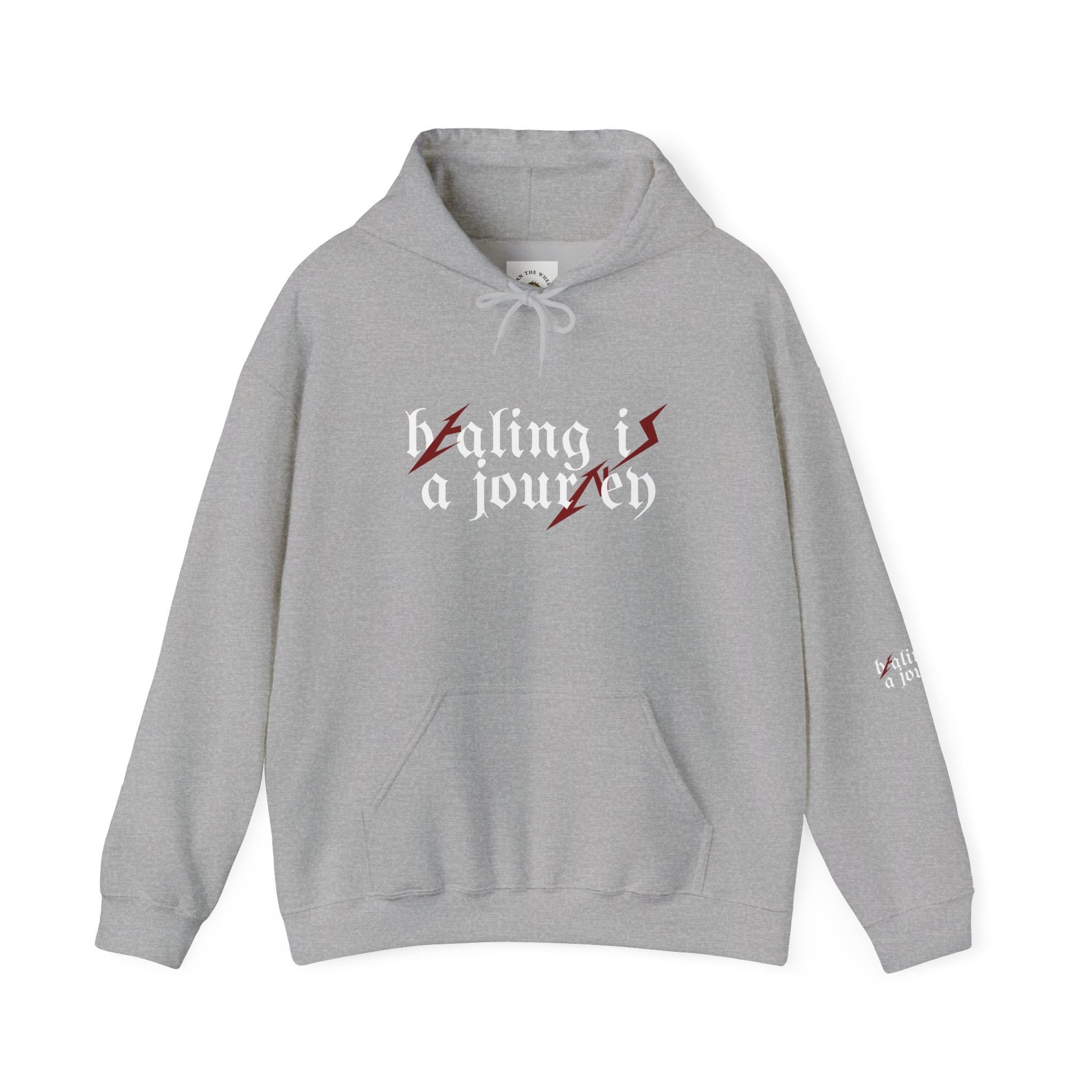 Unisex Mental Health Awareness Hoodie | Healing is a Journey Printed Hoodie | Premium Blend