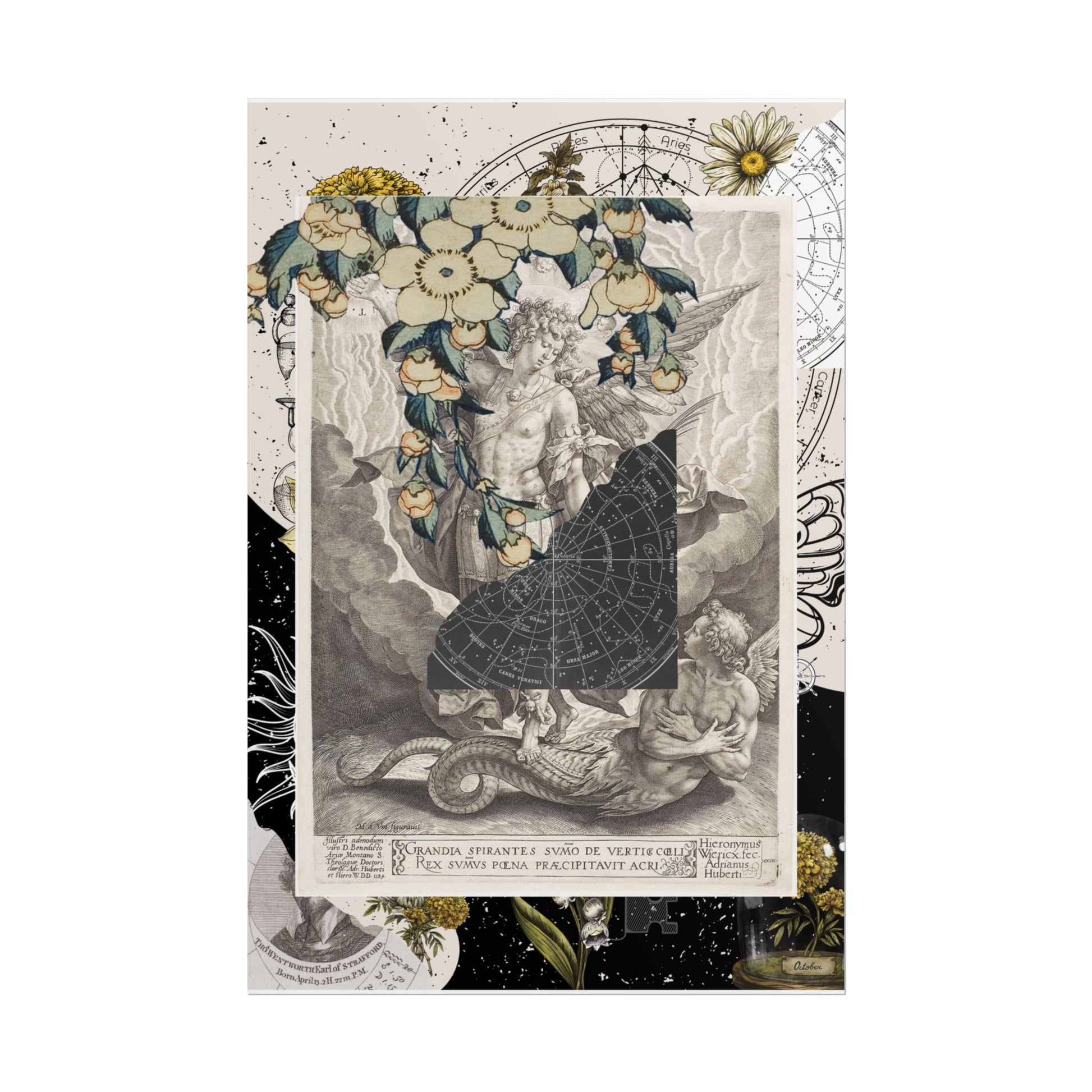 Rolled Posters Vintage-Inspired Vertical Poster, Art Decor, Wall Art, Gift for Home, Botanical Illustrations, Alchemy Renaissance Artwork