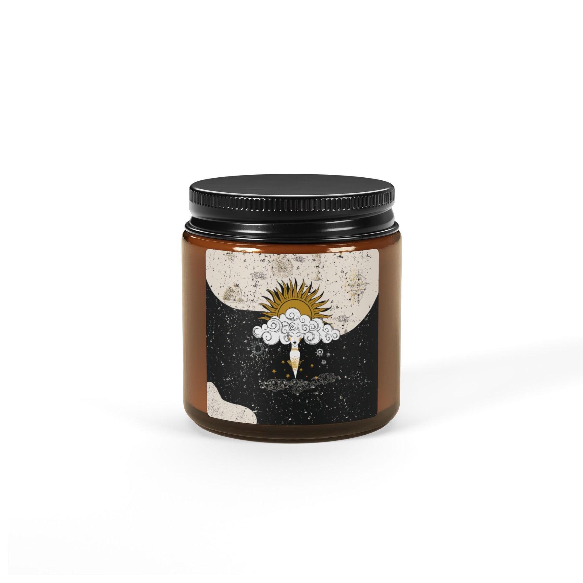 Divine Feminine Meditation Among Stars Candle | Alchemy Art | Celestial Art Print Journaling Accessories