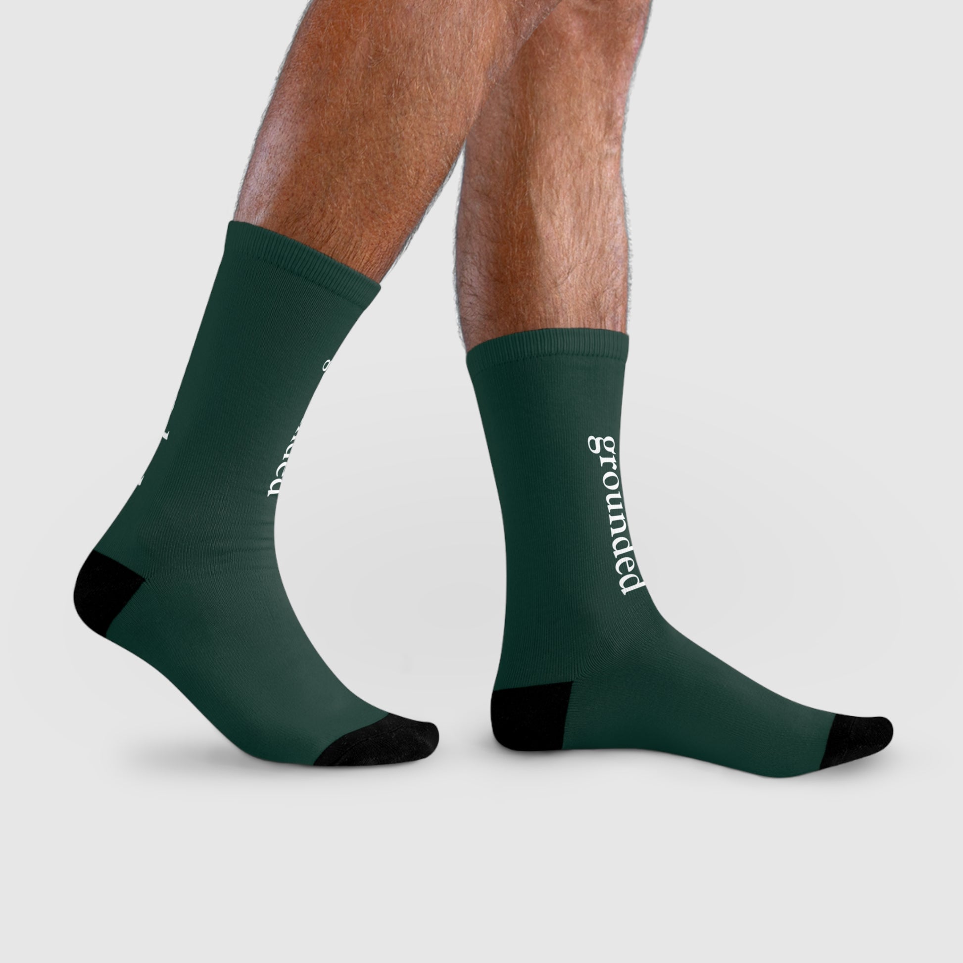 Grounded Socks Mindful Wear | Emotional Wellness Gift | Minimalist Cozy Ritual Socks | Turn The Wheel Companion | Affirmation Socks