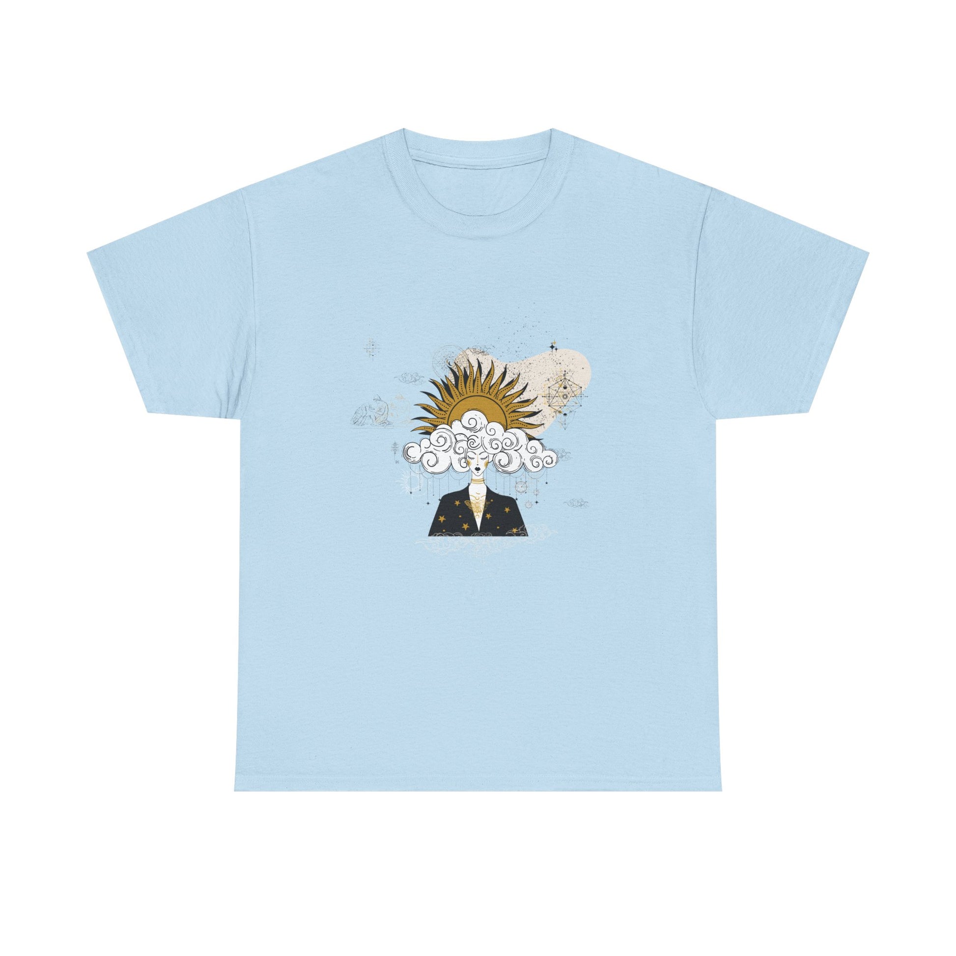 Feminine Meditation Among Stars Tshirt | Meditation Constellation Astrology Tee | Grounding Ritual Essentials | Healing Affirmation Tshirt