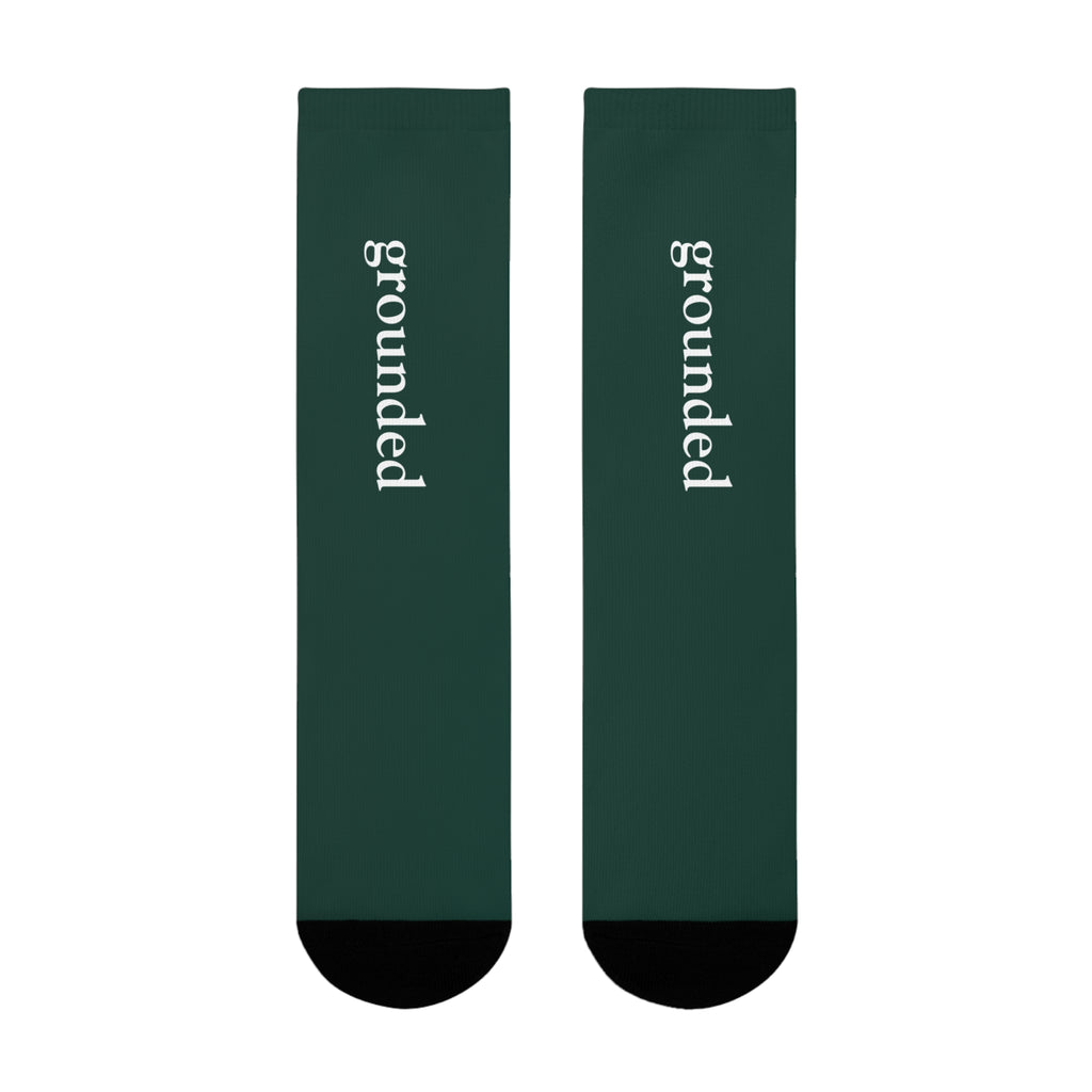 Grounded Socks Mindful Wear | Emotional Wellness Gift | Minimalist Cozy Ritual Socks | Turn The Wheel Companion | Affirmation Socks