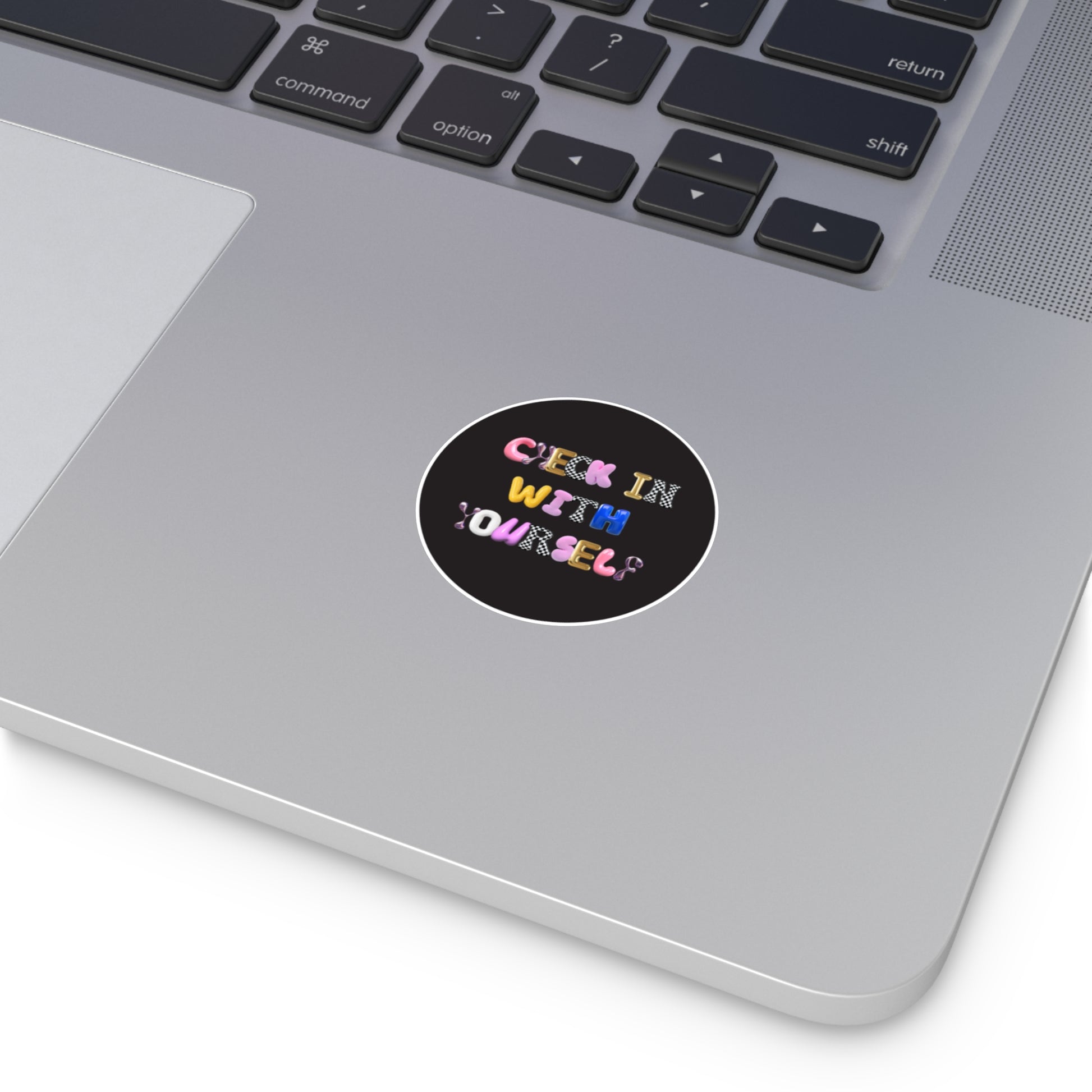 Check In With Yourself Sticker | Mental Health Reminder Vinyl Decal | Therapy-Inspired Self-Care Sticker | Laptop Water Bottle Journal