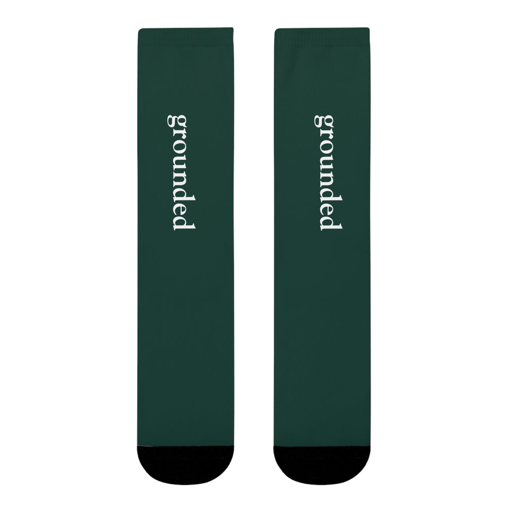 Grounded Socks Mindful Wear | Emotional Wellness Gift | Minimalist Cozy Ritual Socks | Turn The Wheel Companion | Affirmation Socks