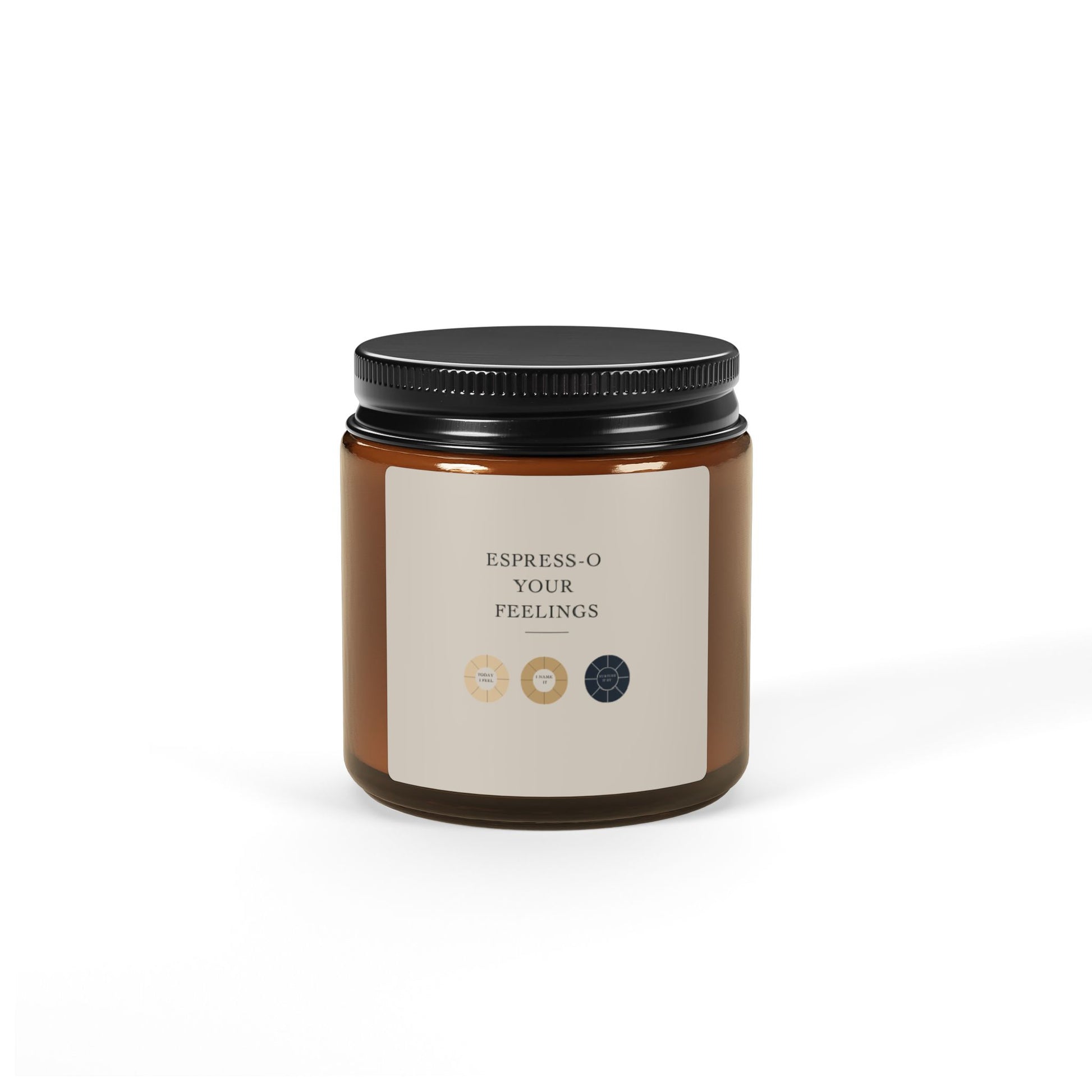 Espress-o Your Feelings Coffee Candle Gift | 5 Scent Options | Pair with Poster & Latte Mug | Mental Health Gift | Coffee Lover Gift