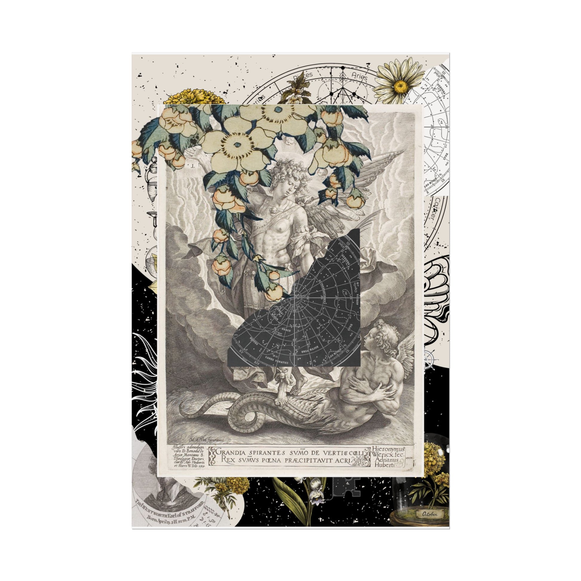 Rolled Posters Vintage-Inspired Vertical Poster, Art Decor, Wall Art, Gift for Home, Botanical Illustrations, Alchemy Renaissance Artwork