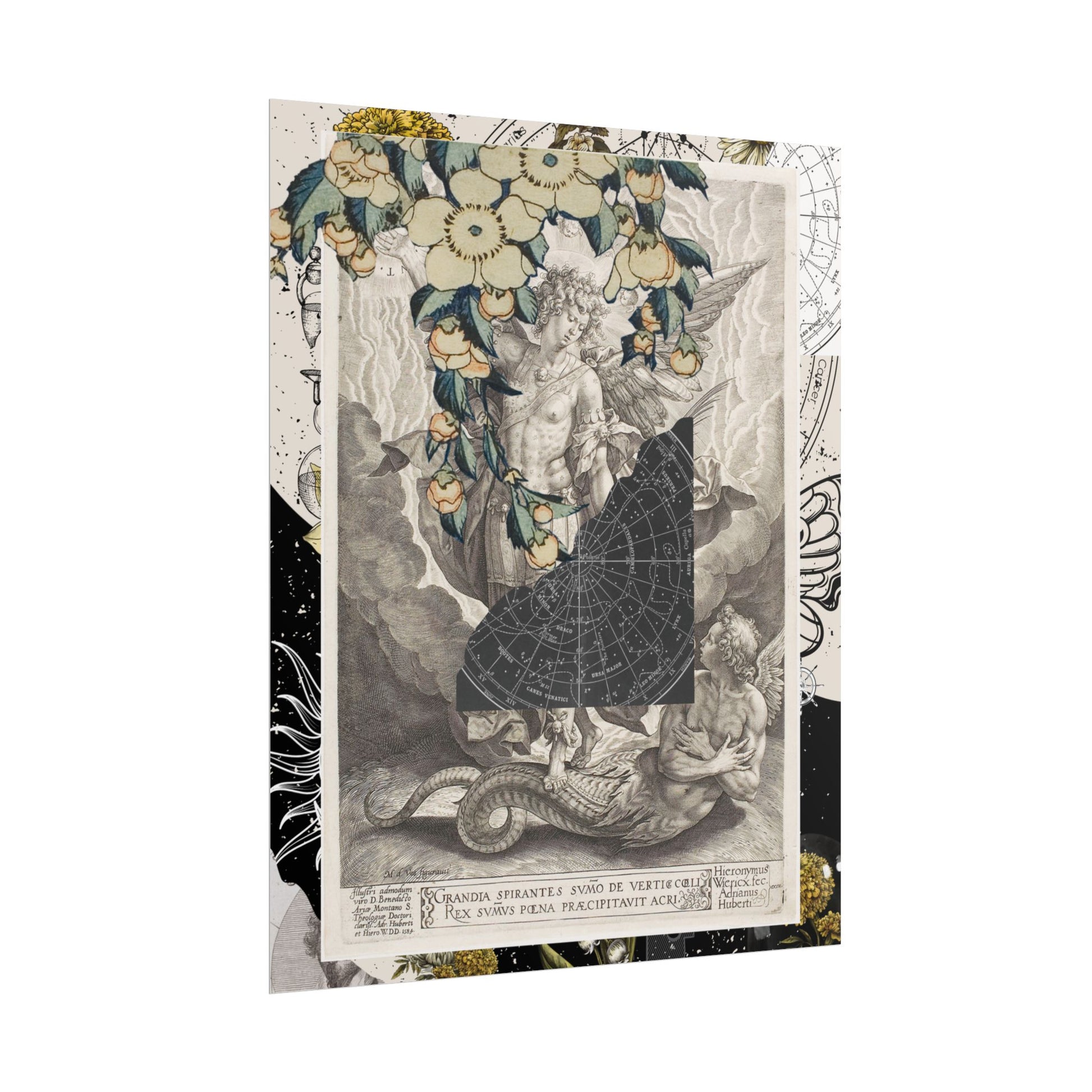 Rolled Posters Vintage-Inspired Vertical Poster, Art Decor, Wall Art, Gift for Home, Botanical Illustrations, Alchemy Renaissance Artwork