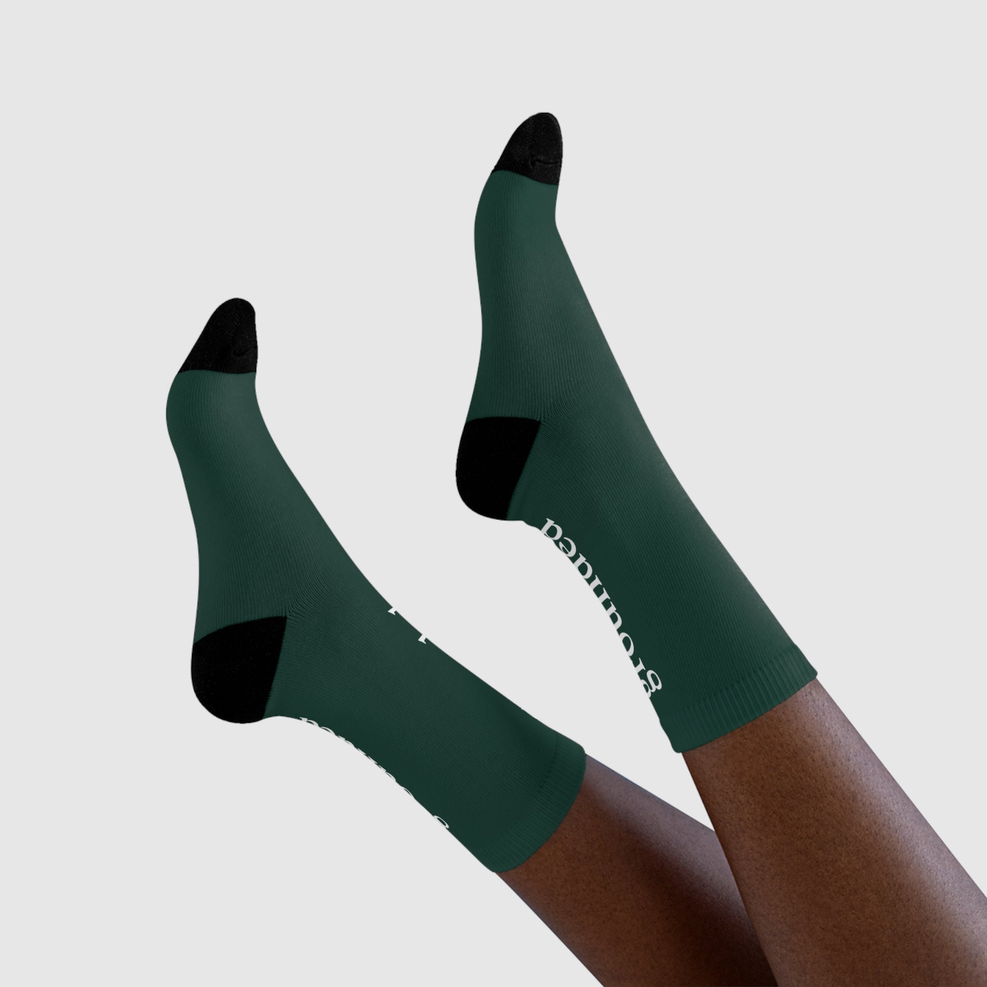 Grounded Socks Mindful Wear | Emotional Wellness Gift | Minimalist Cozy Ritual Socks | Turn The Wheel Companion | Affirmation Socks