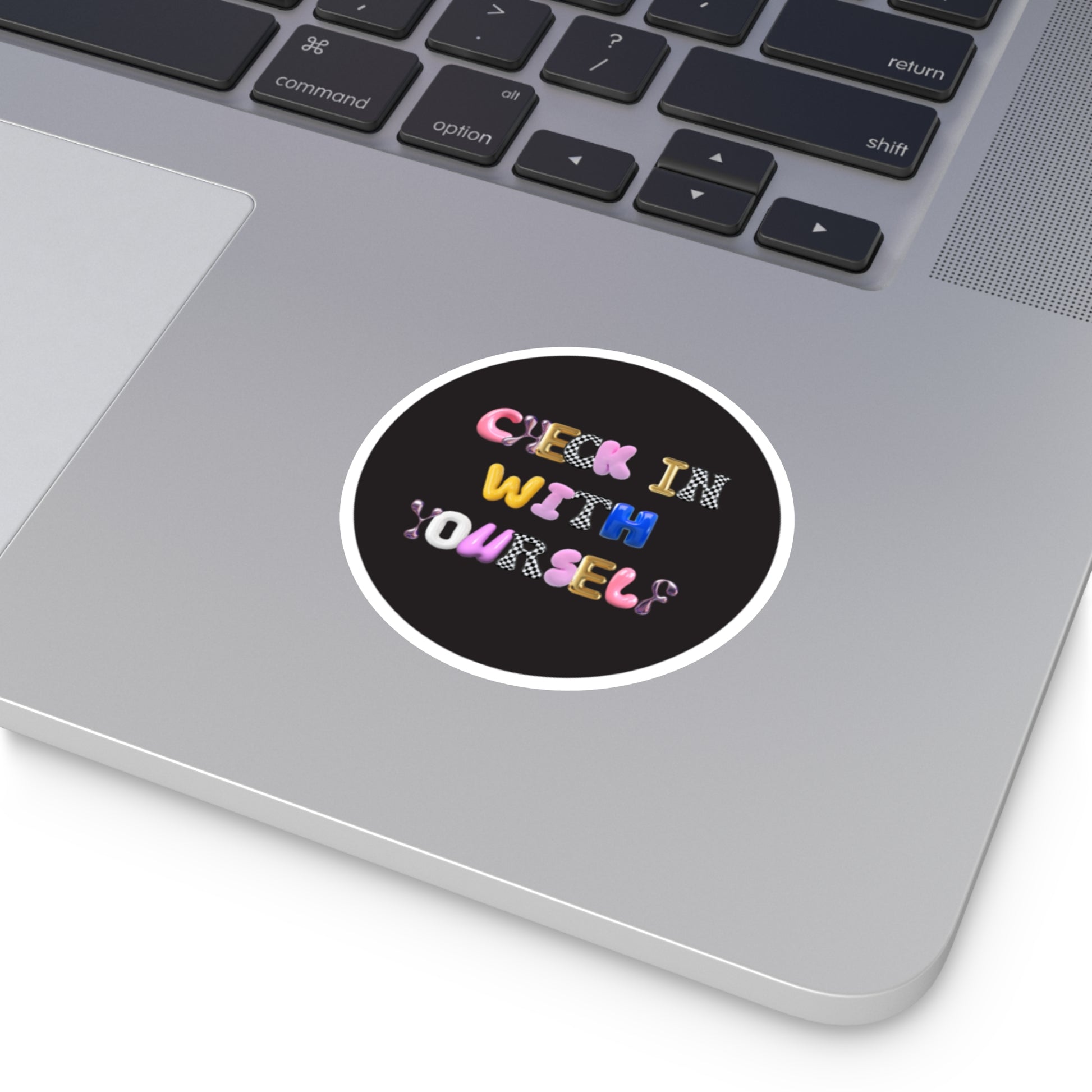 Check In With Yourself Sticker | Mental Health Reminder Vinyl Decal | Therapy-Inspired Self-Care Sticker | Laptop Water Bottle Journal