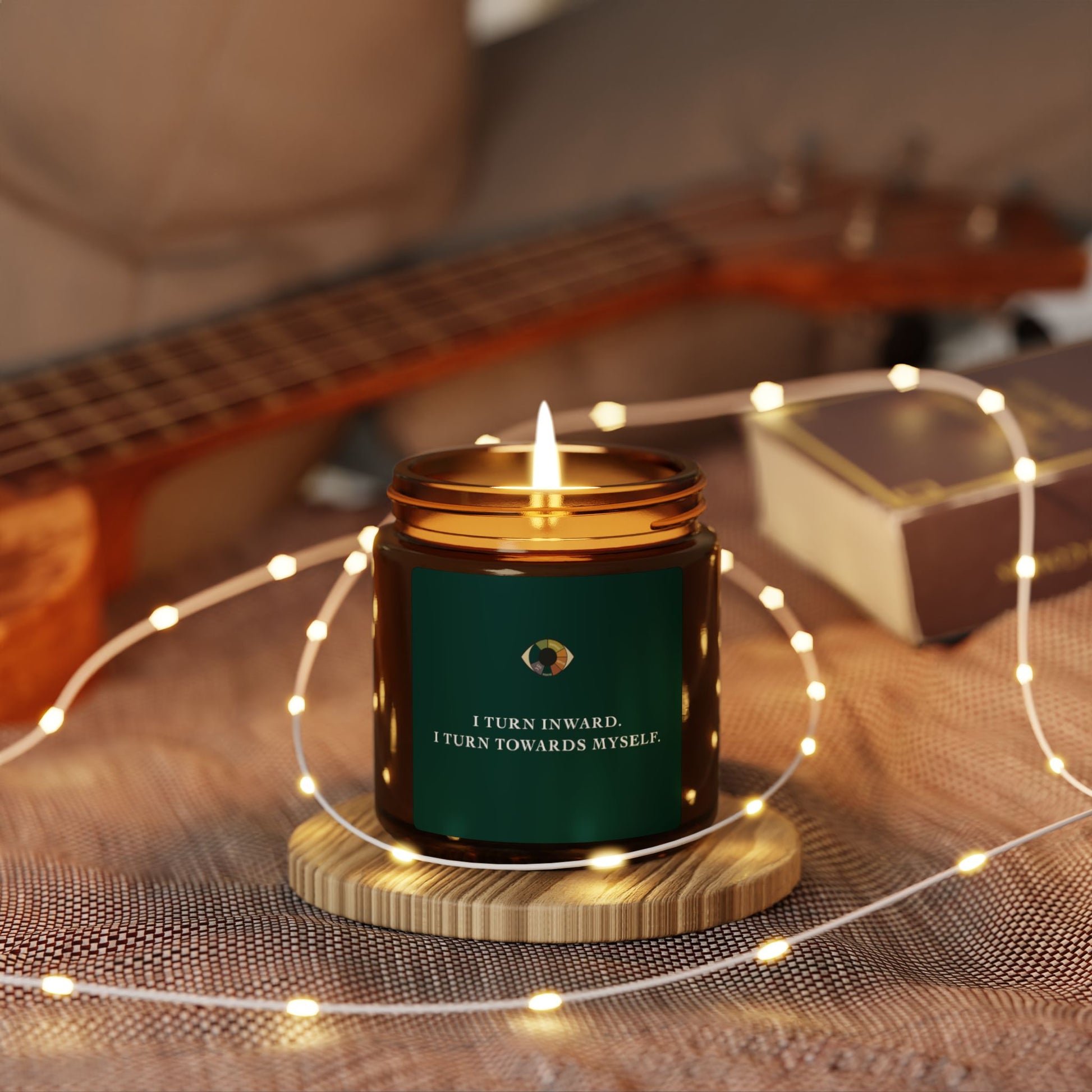 Mindful Rituals Scented Candle - I Turn Inward I turn Towards Myself | Affirmation Relaxation Gift | Aromatherapy Soundtherapy Gift