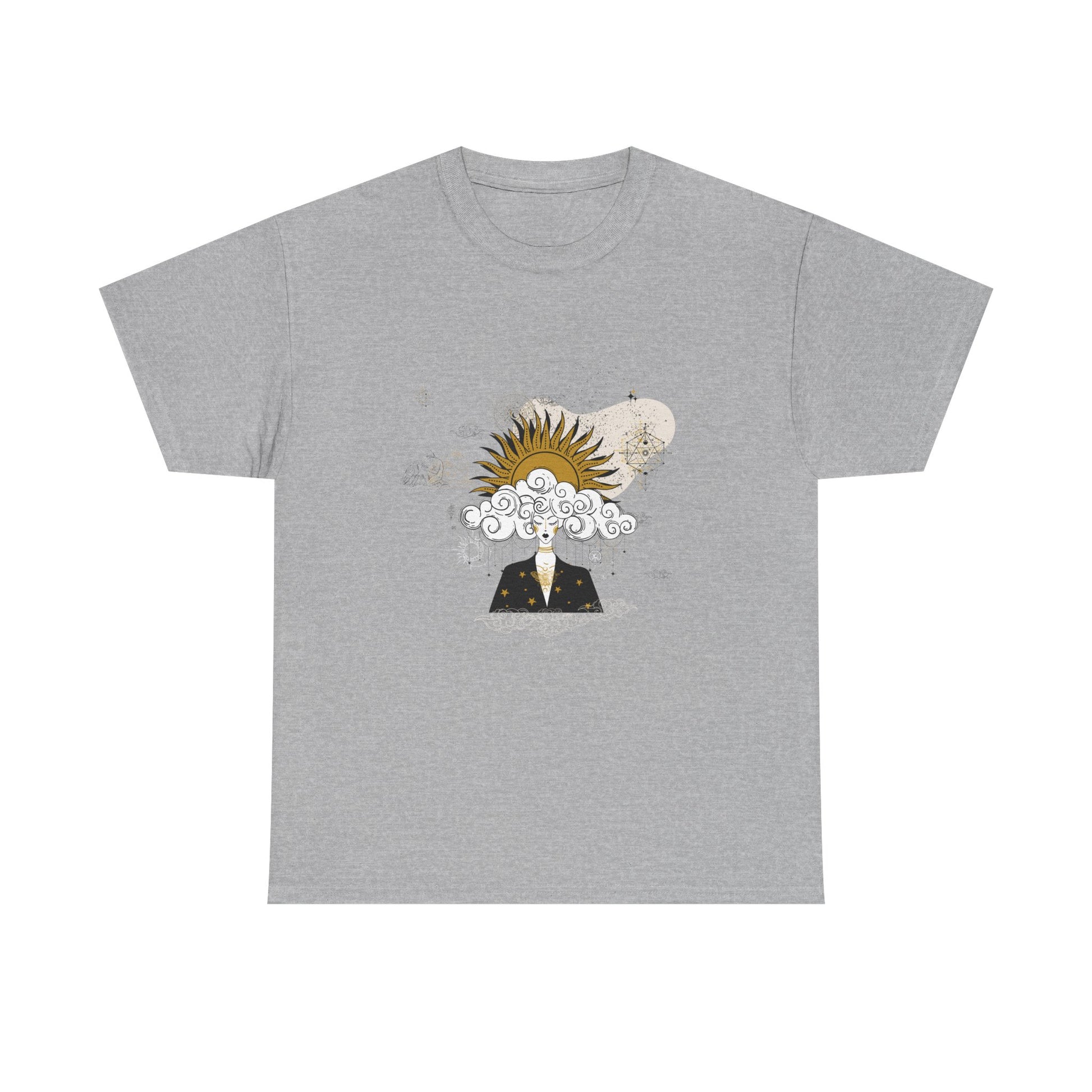 Feminine Meditation Among Stars Tshirt | Meditation Constellation Astrology Tee | Grounding Ritual Essentials | Healing Affirmation Tshirt