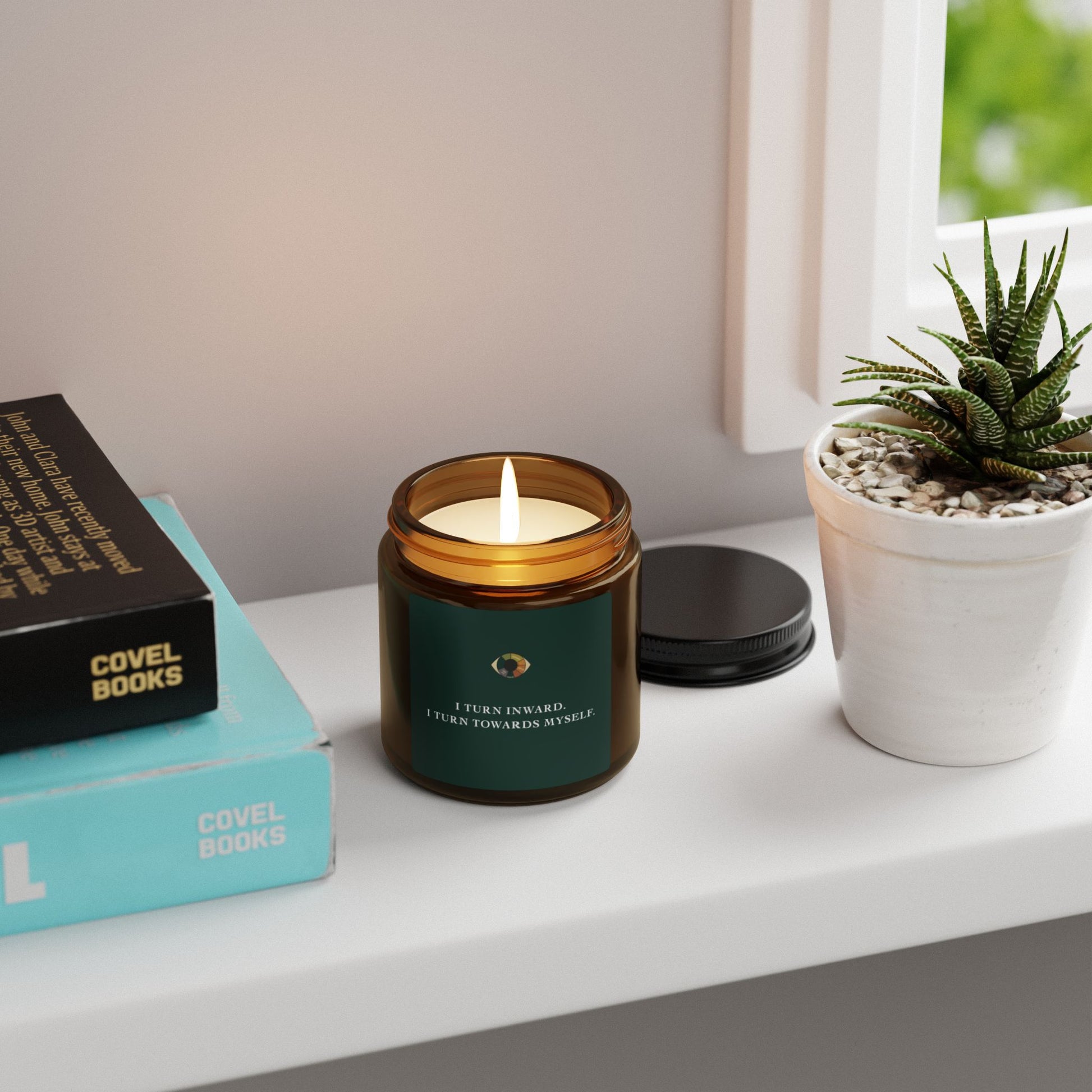 Mindful Rituals Scented Candle - I Turn Inward I turn Towards Myself | Affirmation Relaxation Gift | Aromatherapy Soundtherapy Gift