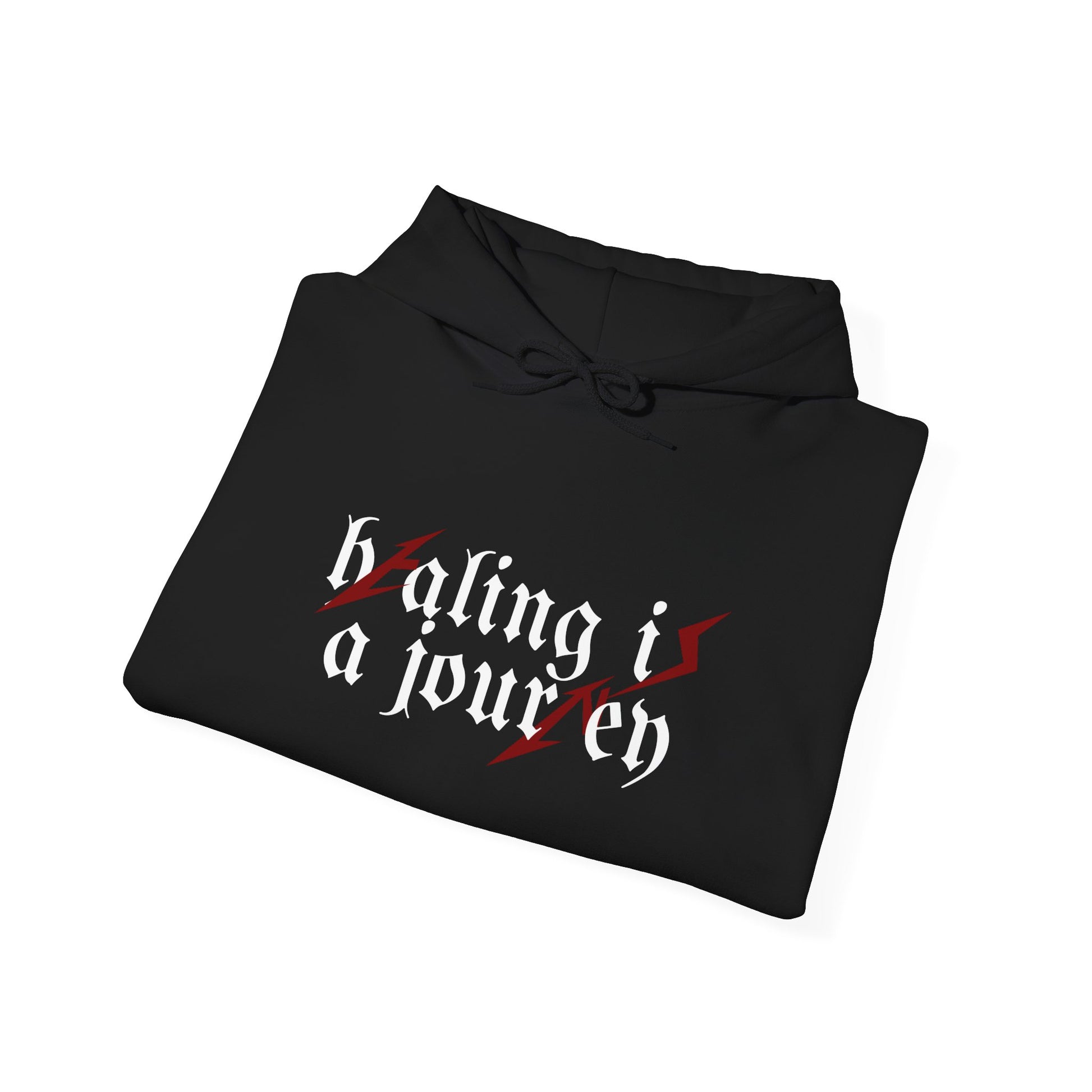 Unisex Mental Health Awareness Hoodie | Healing is a Journey Printed Hoodie | Premium Blend