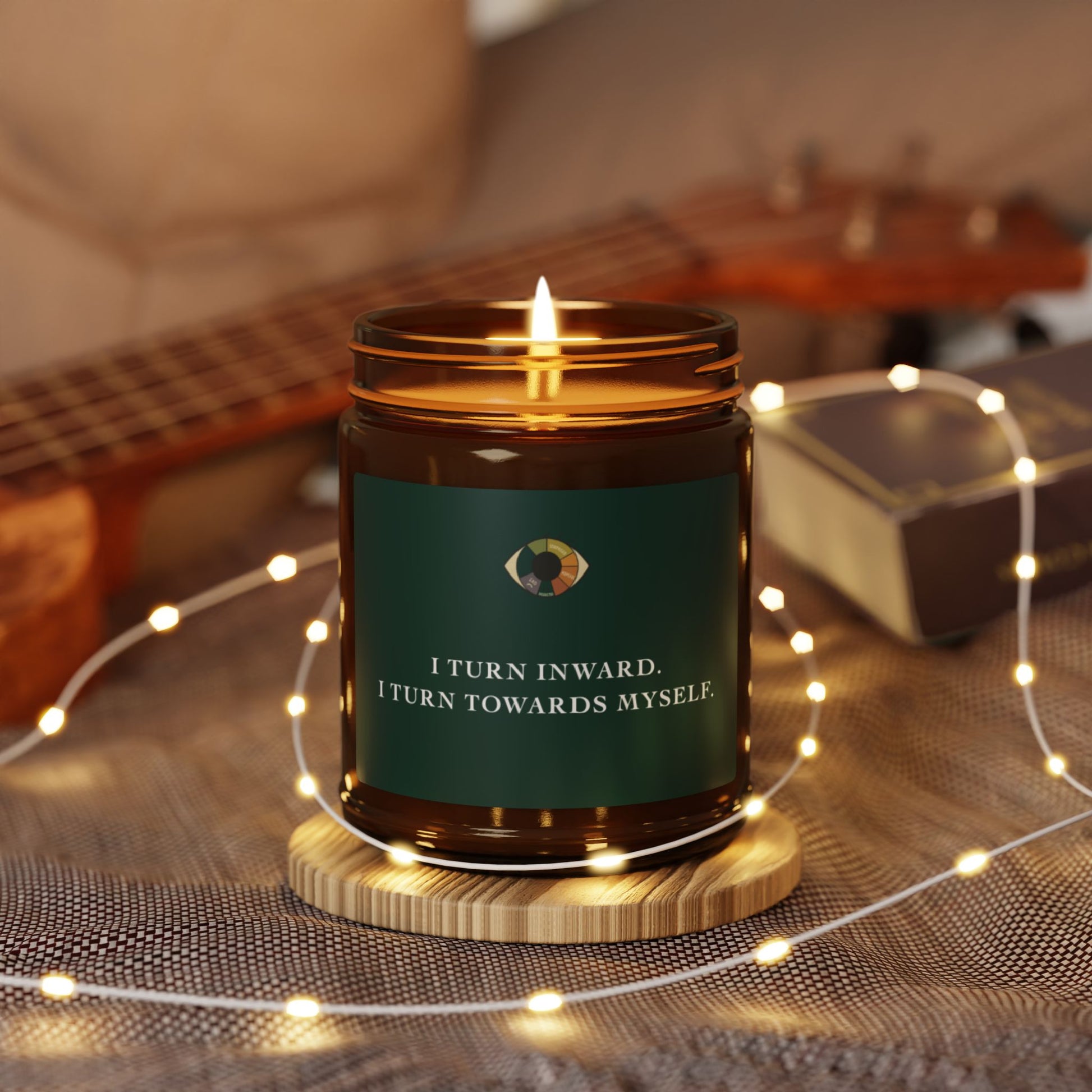 Mindful Rituals Scented Candle - I Turn Inward I turn Towards Myself | Affirmation Relaxation Gift | Aromatherapy Soundtherapy Gift