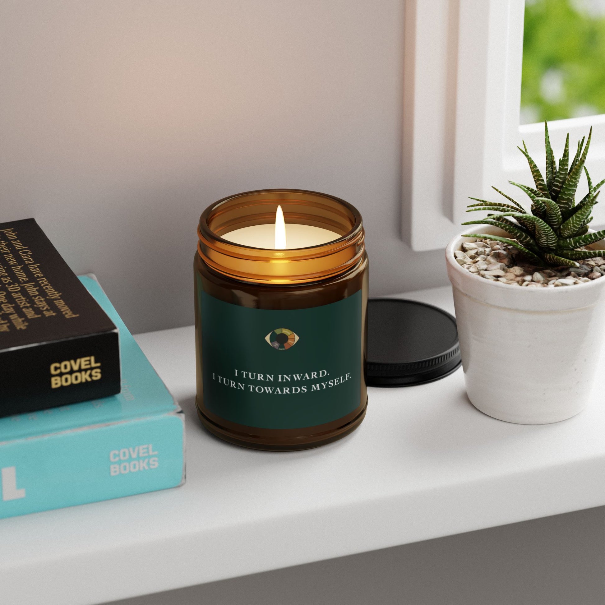 Mindful Rituals Scented Candle - I Turn Inward I turn Towards Myself | Affirmation Relaxation Gift | Aromatherapy Soundtherapy Gift