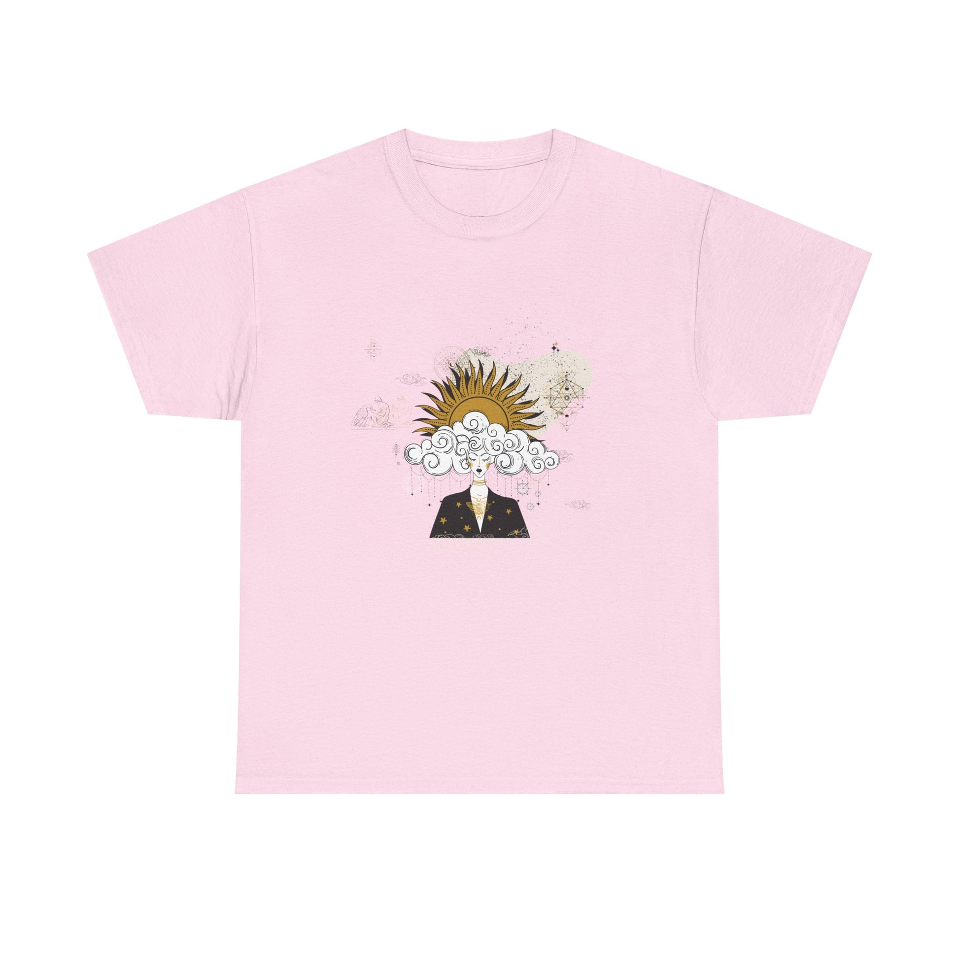 Feminine Meditation Among Stars Tshirt | Meditation Constellation Astrology Tee | Grounding Ritual Essentials | Healing Affirmation Tshirt