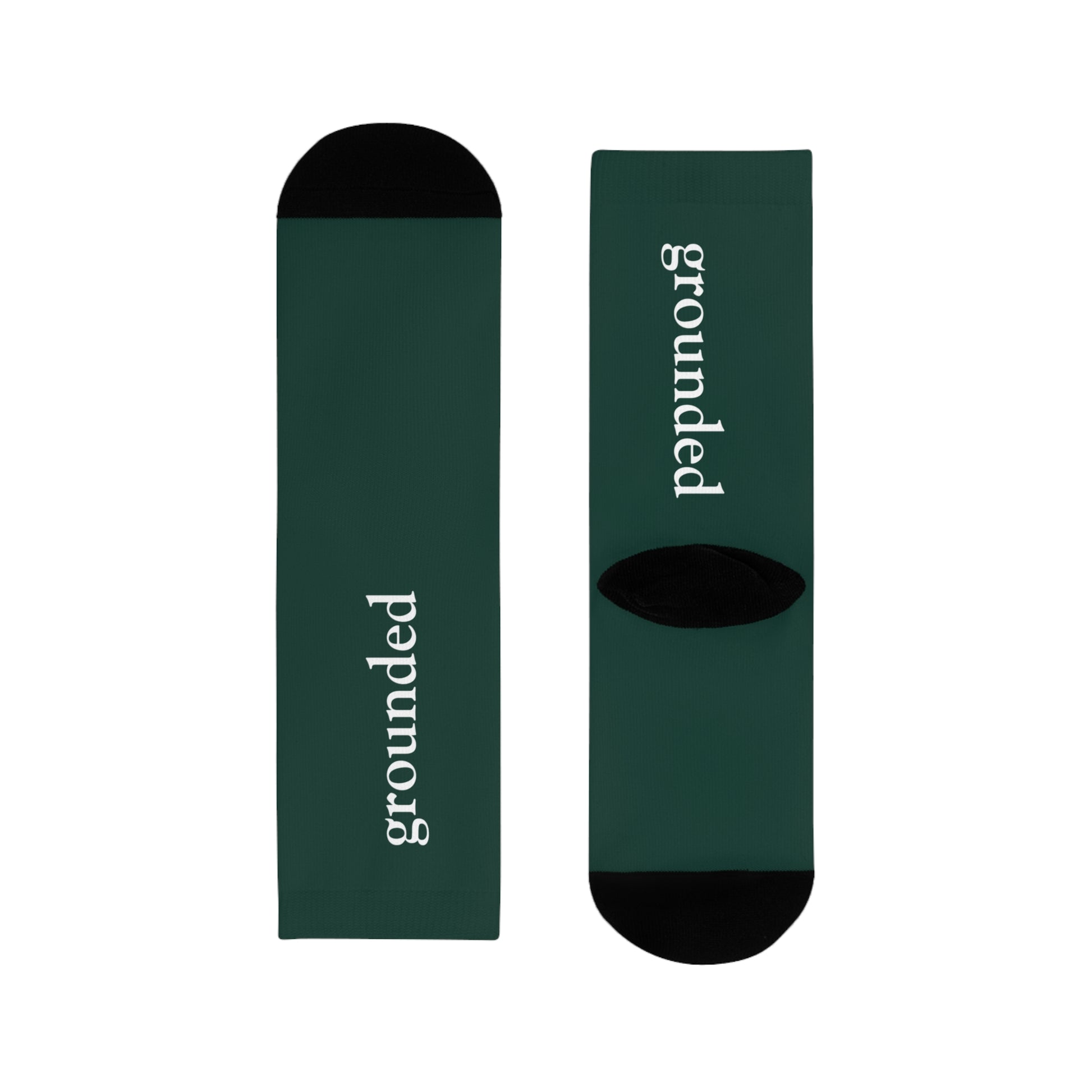 Grounded Socks Mindful Wear | Emotional Wellness Gift | Minimalist Cozy Ritual Socks | Turn The Wheel Companion | Affirmation Socks