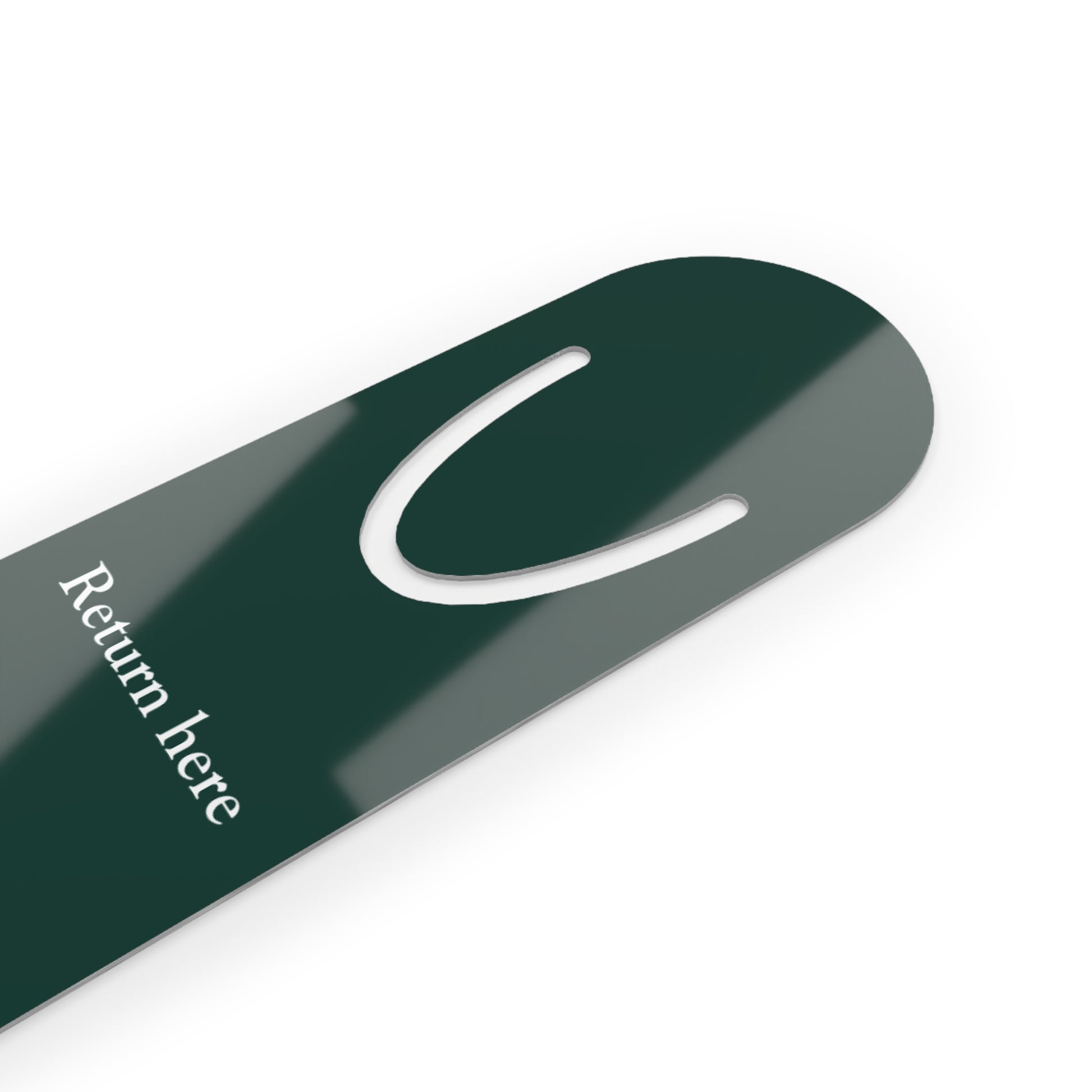 Return Here Metal Bookmark | Minimalist Engraved Bookmark | Emotional Wellness Gift | Mindful Reading Companion | Turn The Wheel Accessory