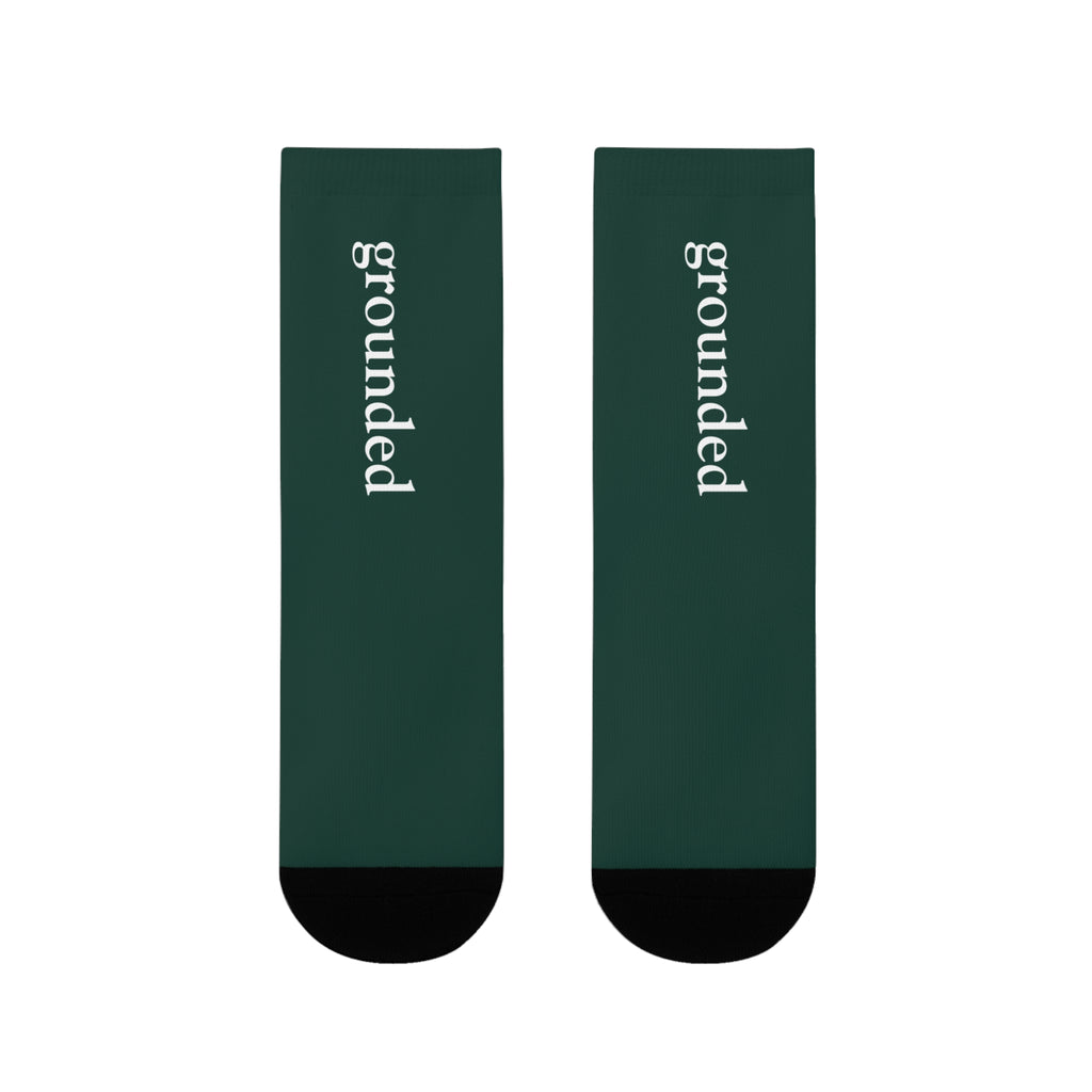 Grounded Socks Mindful Wear | Emotional Wellness Gift | Minimalist Cozy Ritual Socks | Turn The Wheel Companion | Affirmation Socks
