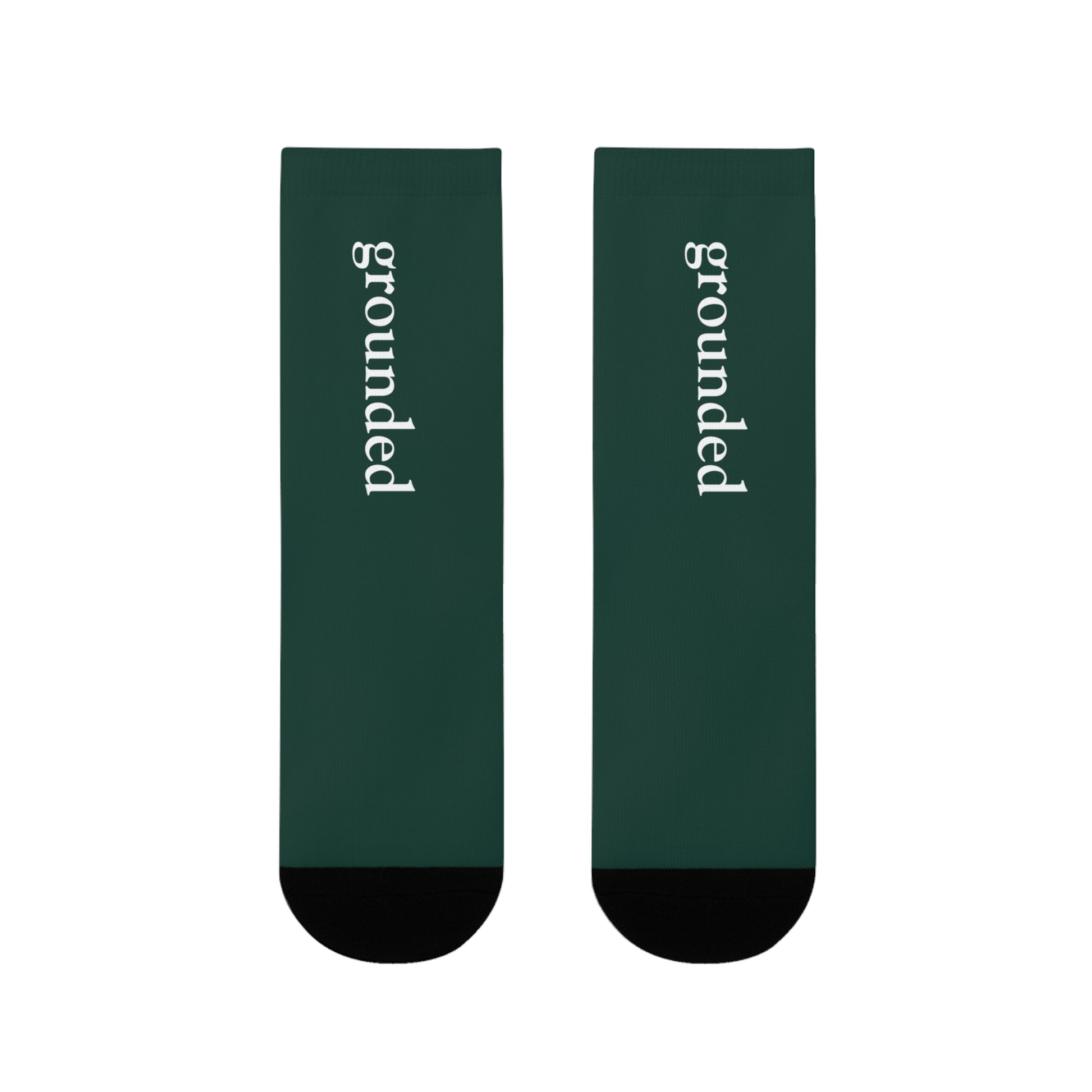 Grounded Socks Mindful Wear | Emotional Wellness Gift | Minimalist Cozy Ritual Socks | Turn The Wheel Companion | Affirmation Socks