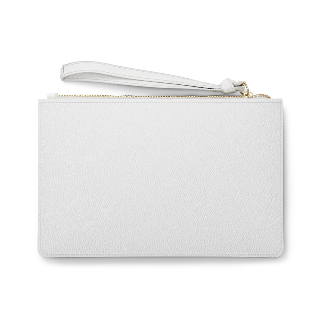 Bubble Letter Check In With Yourself Clutch Bag | Wellness Fashion | School Office Therapy Makeup Bag Gift
