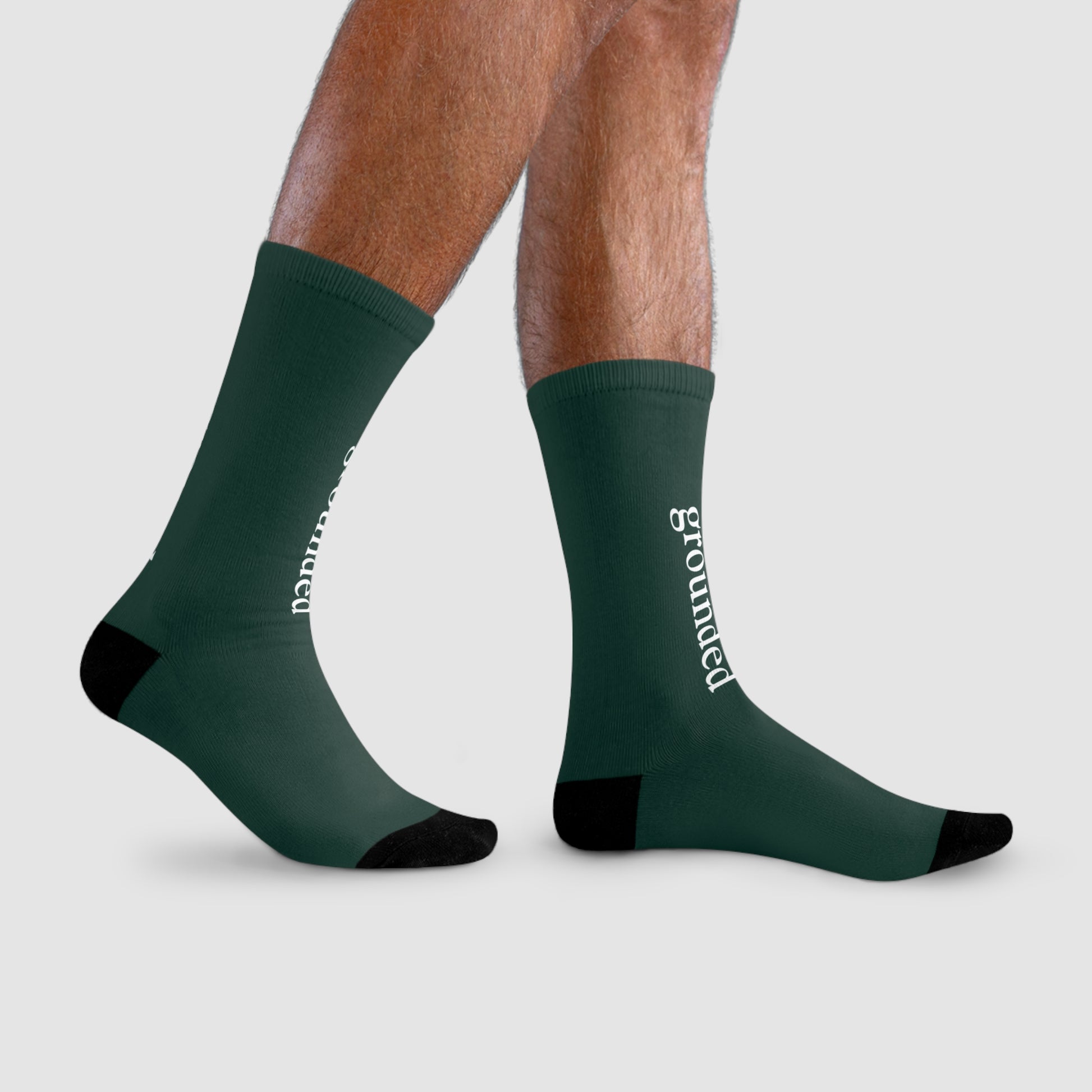 Grounded Socks Mindful Wear | Emotional Wellness Gift | Minimalist Cozy Ritual Socks | Turn The Wheel Companion | Affirmation Socks