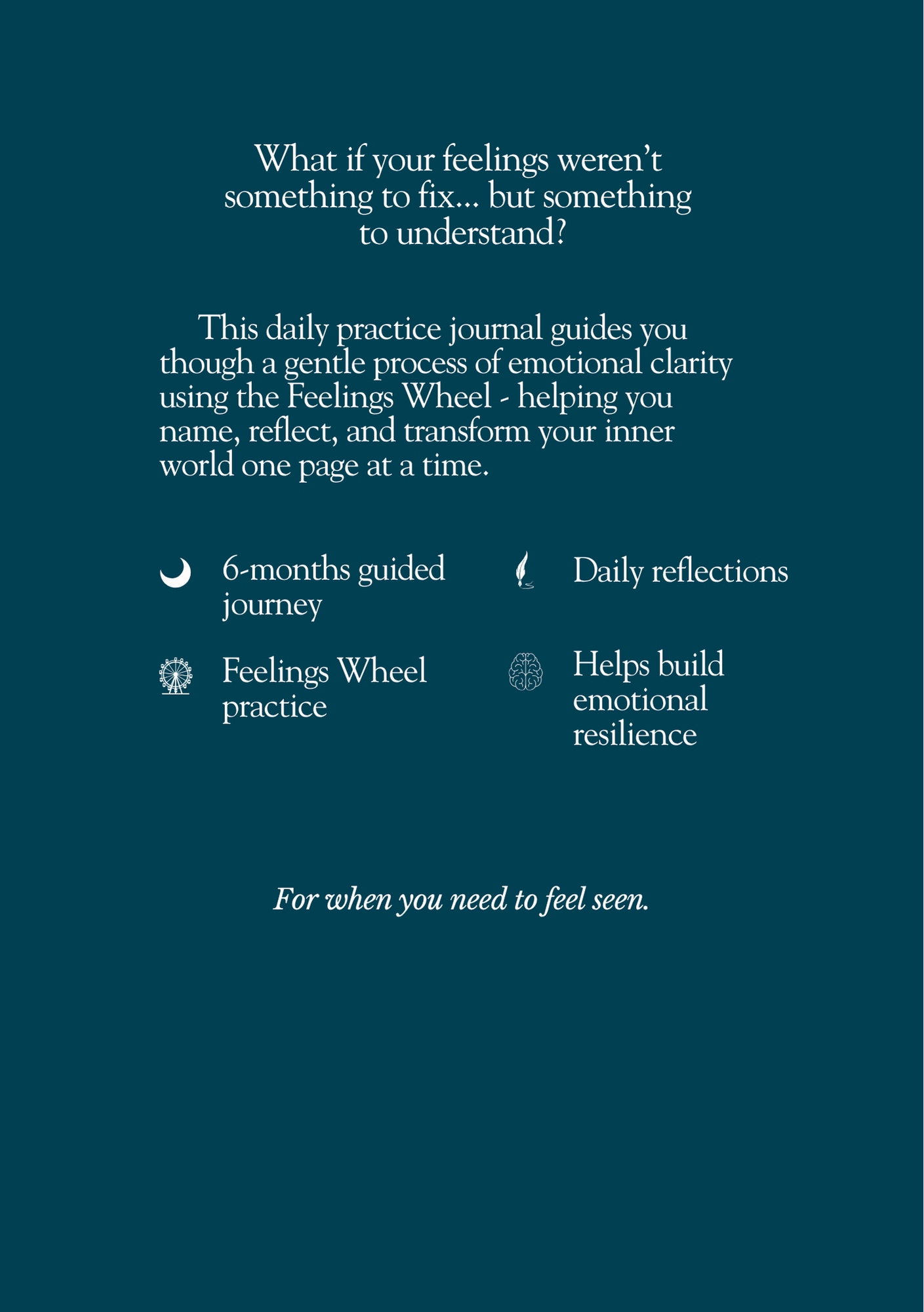 Turn the Wheel: A Guided Journal for Emotional Clarity - A5 Hardcover