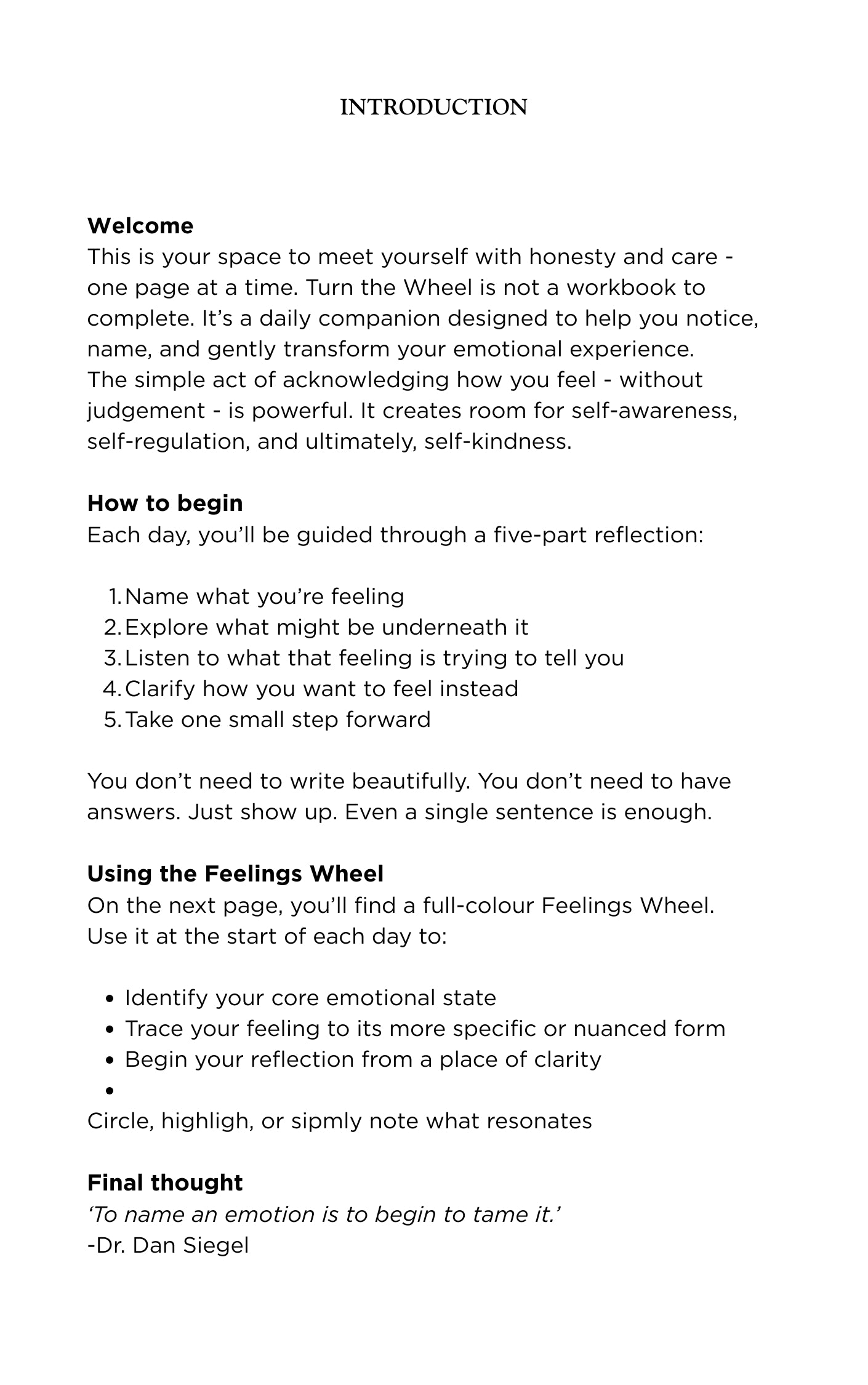 Turn the Wheel: A Guided Journal for Emotional Clarity - A5