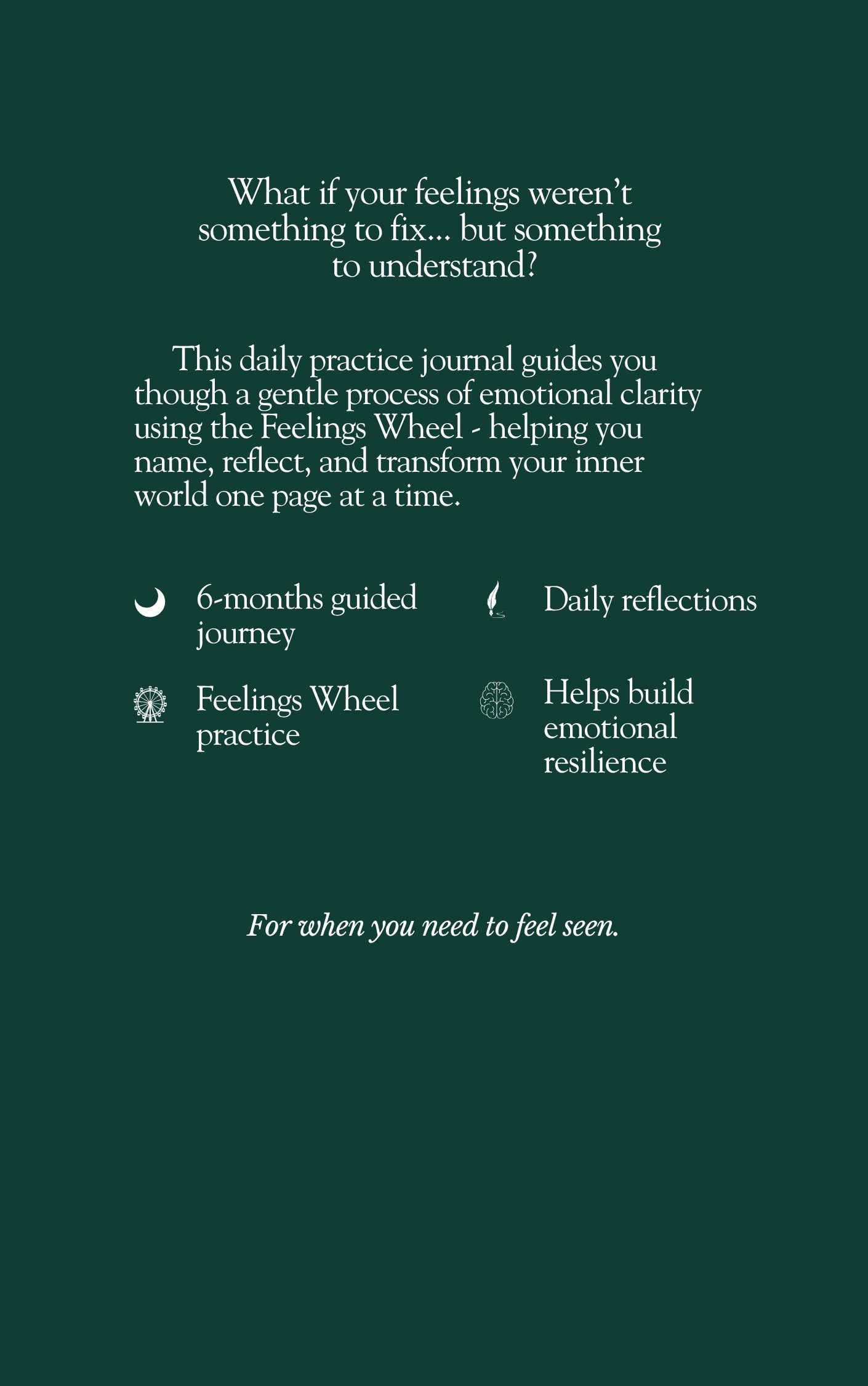 Turn the Wheel: A Guided Journal for Emotional Clarity - A5