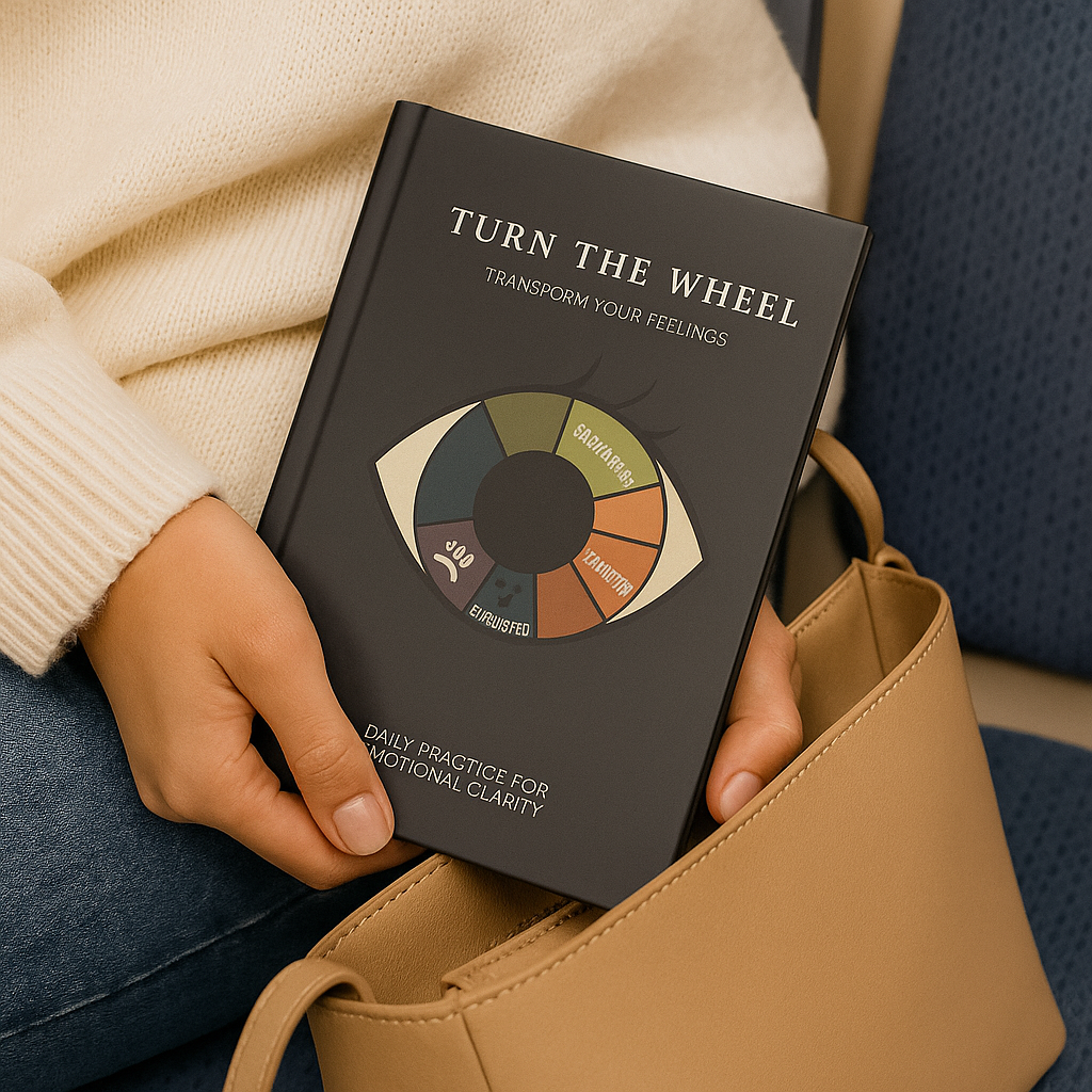 Emotions Wheel Journal | Feelings Wheel Journal | A Guided Journal for Emotional Clarity | Monthly Reflection Pages | A5 Hardcover