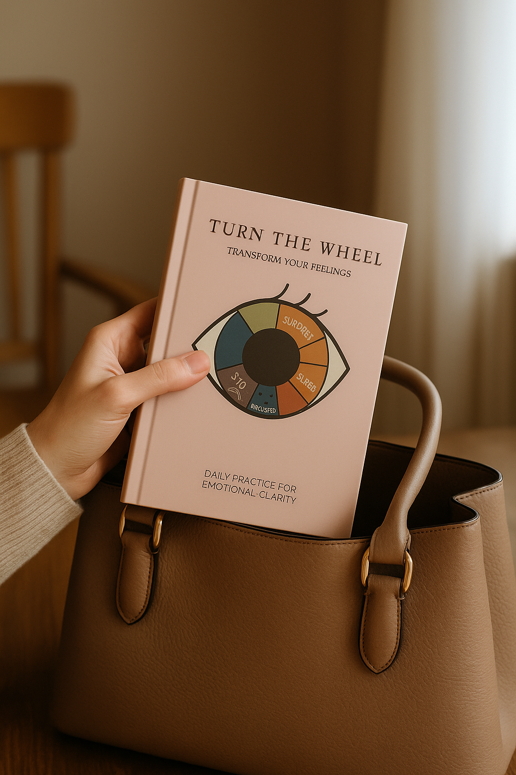 Emotions Wheel Journal | Feelings Wheel Journal | A Guided Journal for Emotional Clarity | Monthly Reflection Pages | A5 Hardcover